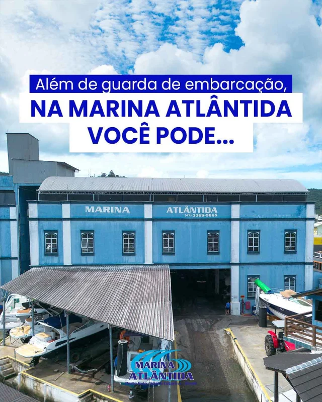 Aqui na Marina Atlântida, você não tem só a guarda da sua embarcação… 🛥️

Em nosso ambiente, você encontra espaços para toda a família desfrutar do momento de união enquanto se diverte…

 Confira as comodidades de nosso espaço arrastando para o lado! 🌊